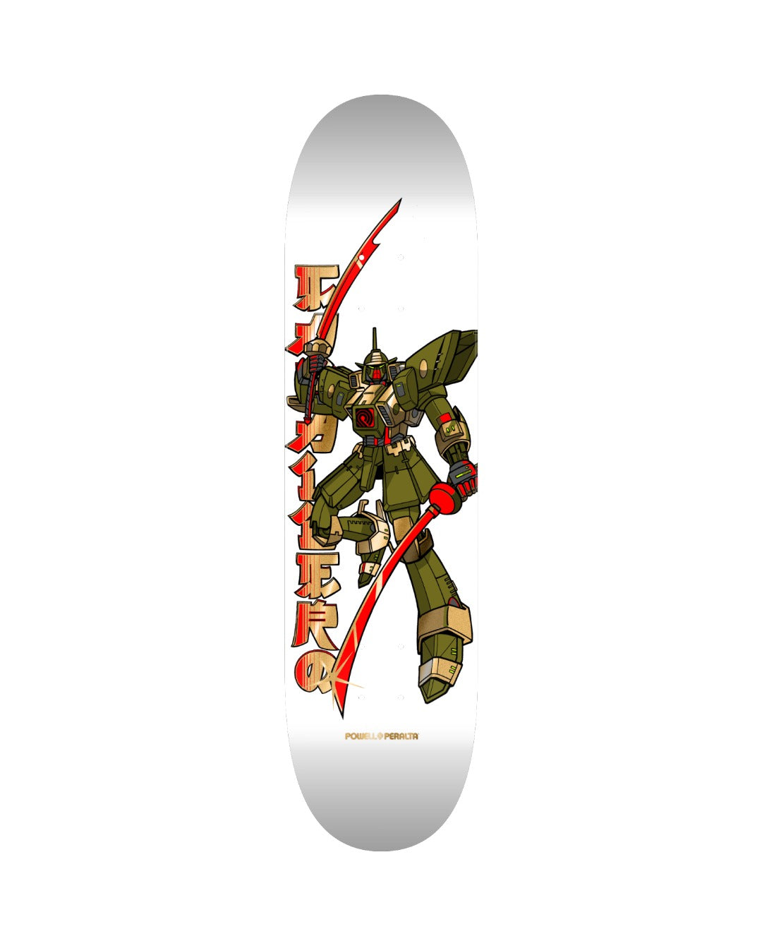 Powell Peralta - Cab Gundam - White / Gold Foil Deck