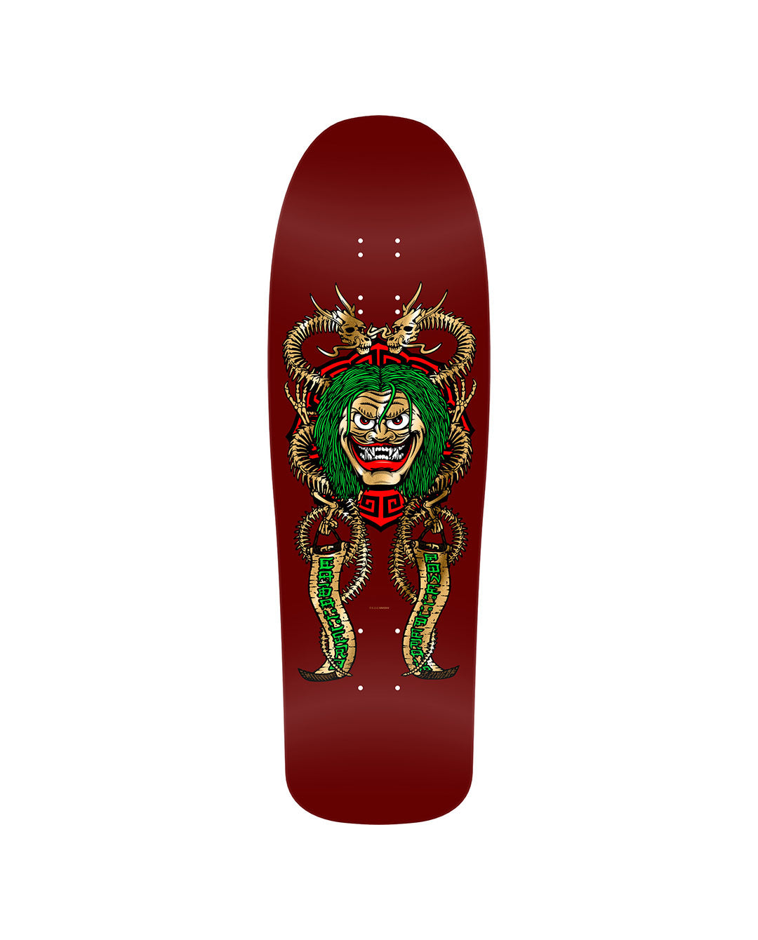 Powell Peralta Caballero Mask 02 - Burgundy / Gold Foil Deck