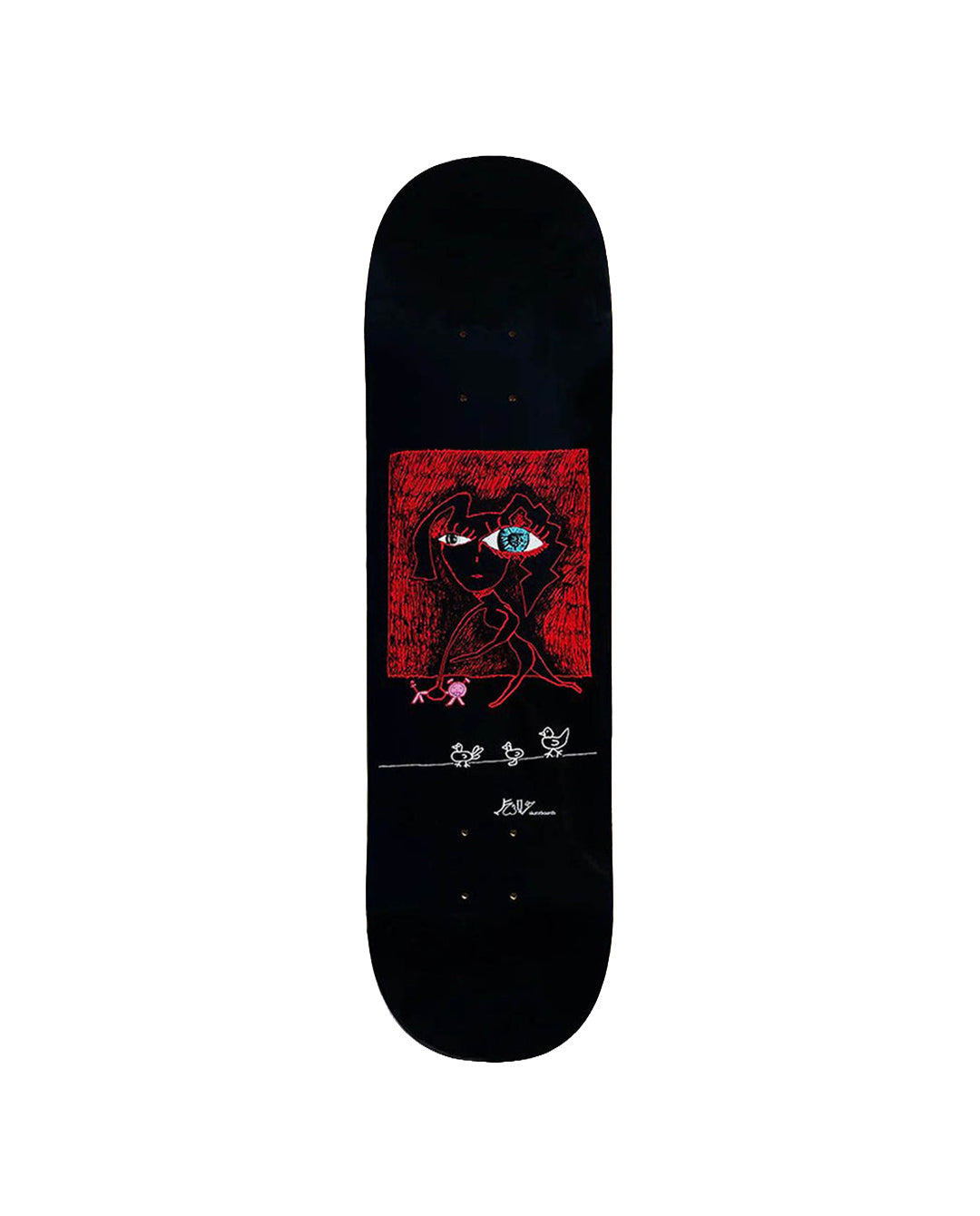 Frog - Chickens Deck (Black) - 8.25"